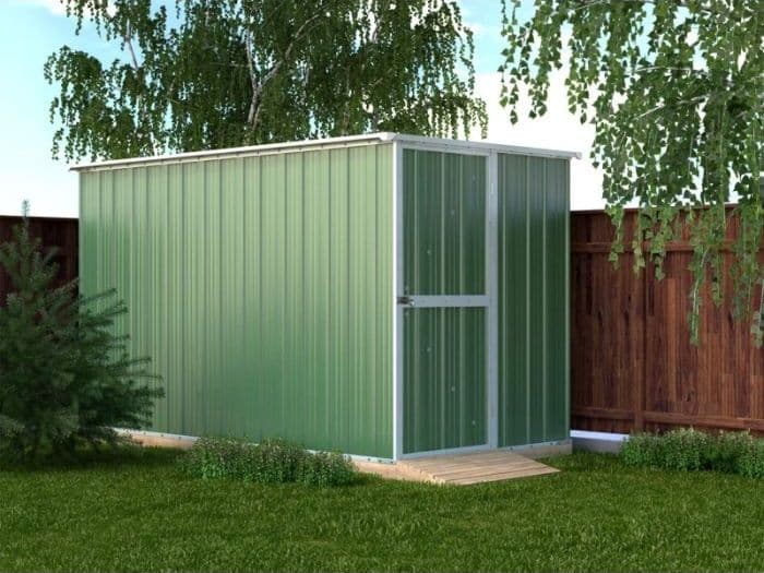 Casetta giardino lamiera Box in Acciaio Zincato 175x307cm x h1.82m - 95KG - 5,4mq - VERDE in Capanni CarrelloDigitale.it - Seclì, commercioVirtuoso.it