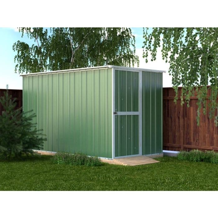 Casetta giardino lamiera Box in Acciaio Zincato 175x307cm x h1.82m - 95KG - 5,4mq - VERDE in Capanni CarrelloDigitale.it - Seclì, commercioVirtuoso.it