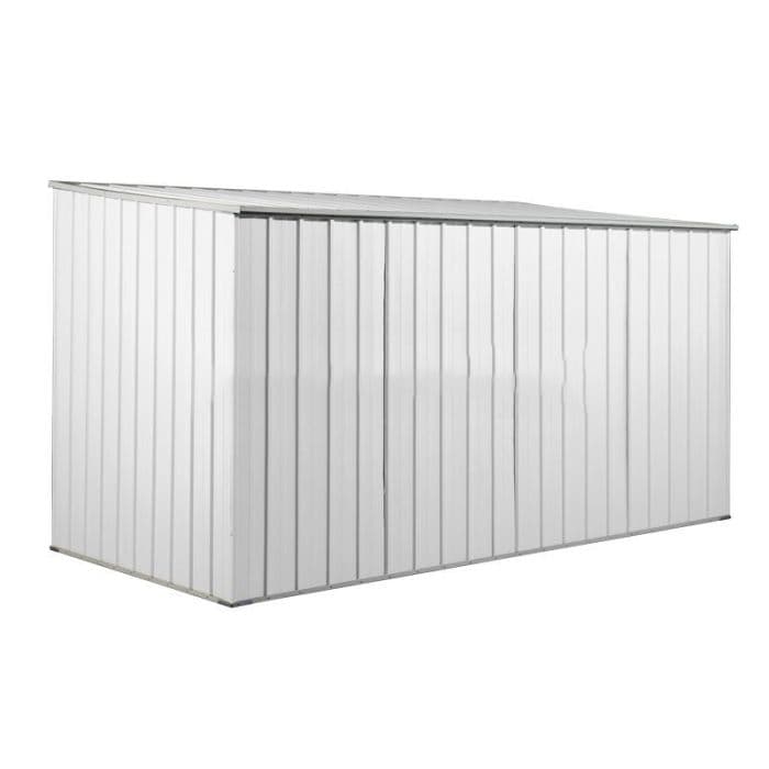 Casetta deposito lamiera Box in Acciaio Zincato 345x186cm x h1.92m - 98KG - 6.42mq - BIANCO in Capanni CarrelloDigitale.it - Seclì, commercioVirtuoso.it