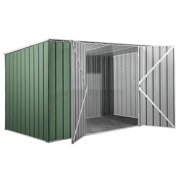 Casetta giardino lamiera Box in Acciaio Zincato 345x186cm x h1.92m - 98KG - 6.42mq - VERDE in Capanni CarrelloDigitale.it - Seclì, commercioVirtuoso.it
