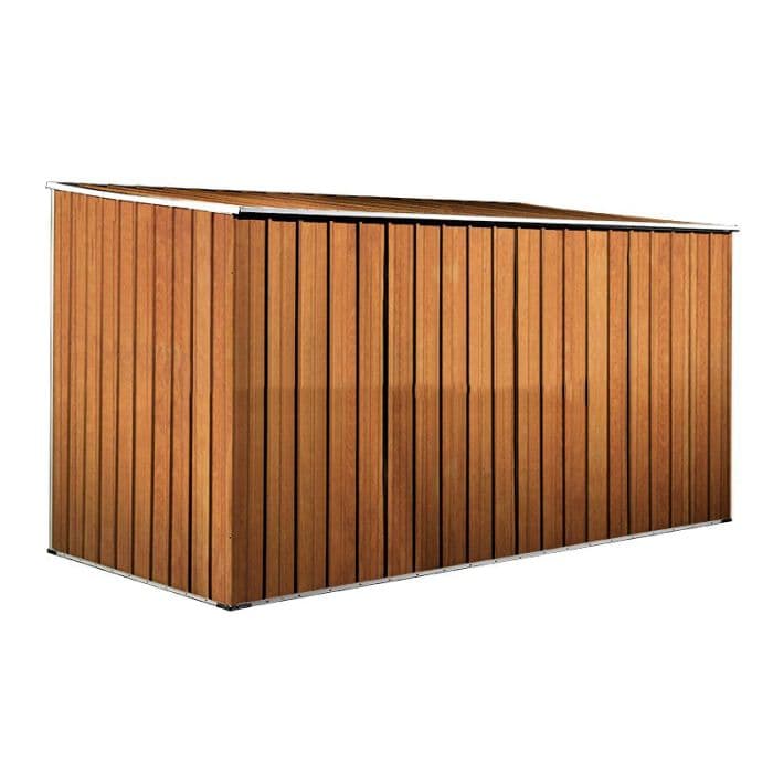 Casetta attrezzi giardino lamiera Box in Acciaio Zincato 345x186cm x h1.92m - 98KG - 6.42mq - LEGNO in Capanni CarrelloDigitale.it - Seclì, commercioVirtuoso.it