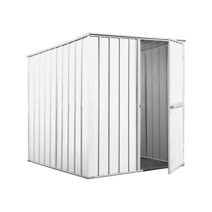 Box lamiera attrezzi casetta giardino in Acciaio Zincato 175x185cm x h1.92m - 70KG - 2,92mq - BIANCO in Capanni CarrelloDigitale.it - Seclì, commercioVirtuoso.it