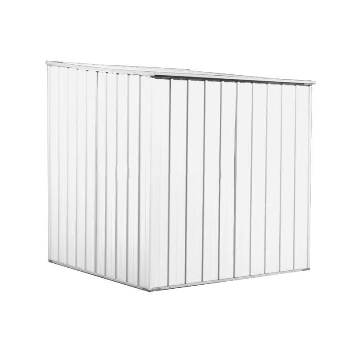 Box lamiera attrezzi casetta giardino in Acciaio Zincato 175x185cm x h1.92m - 70KG - 2,92mq - BIANCO in Capanni CarrelloDigitale.it - Seclì, commercioVirtuoso.it