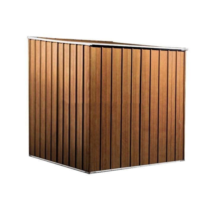 Box lamiera deposito attrezzi in Acciaio Zincato 175x185cm x h1.92m - 70KG - 2,92mq - LEGNO in Capanni CarrelloDigitale.it - Seclì, commercioVirtuoso.it