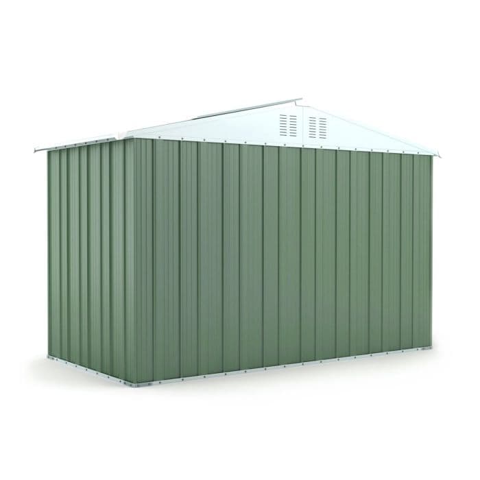 Box attrezzi casetta lamiera giardino in Acciaio Zincato 327x155cm x h2.15m - 114KG - 5.06mq - VERDE in Capanni CarrelloDigitale.it - Seclì, commercioVirtuoso.it