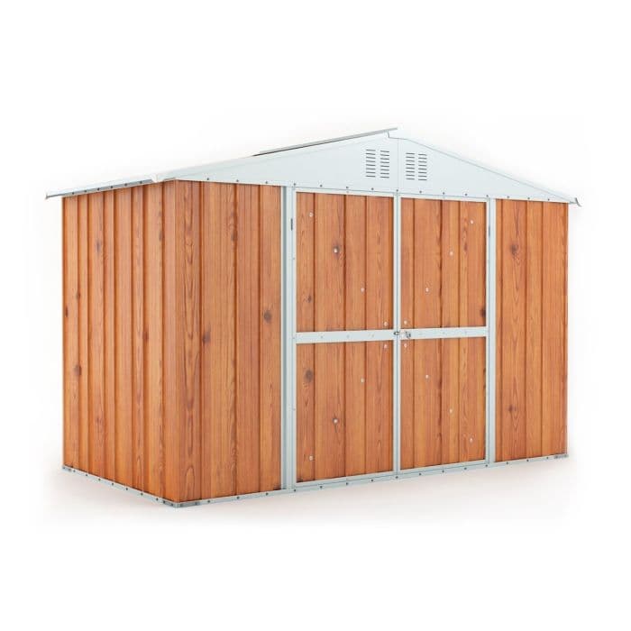 Box attrezzi casetta giardino in Acciaio Zincato 327x155cm x h2.15m - 114KG - 5.06mq in Capanni CarrelloDigitale.it - Seclì, commercioVirtuoso.it