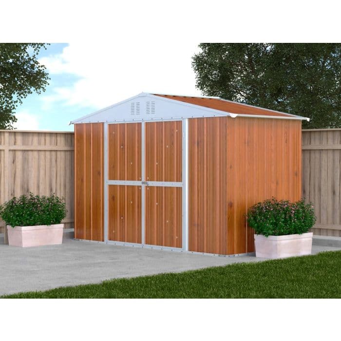 Box attrezzi casetta giardino in Acciaio Zincato 327x155cm x h2.15m - 114KG - 5.06mq in Capanni CarrelloDigitale.it - Seclì, commercioVirtuoso.it