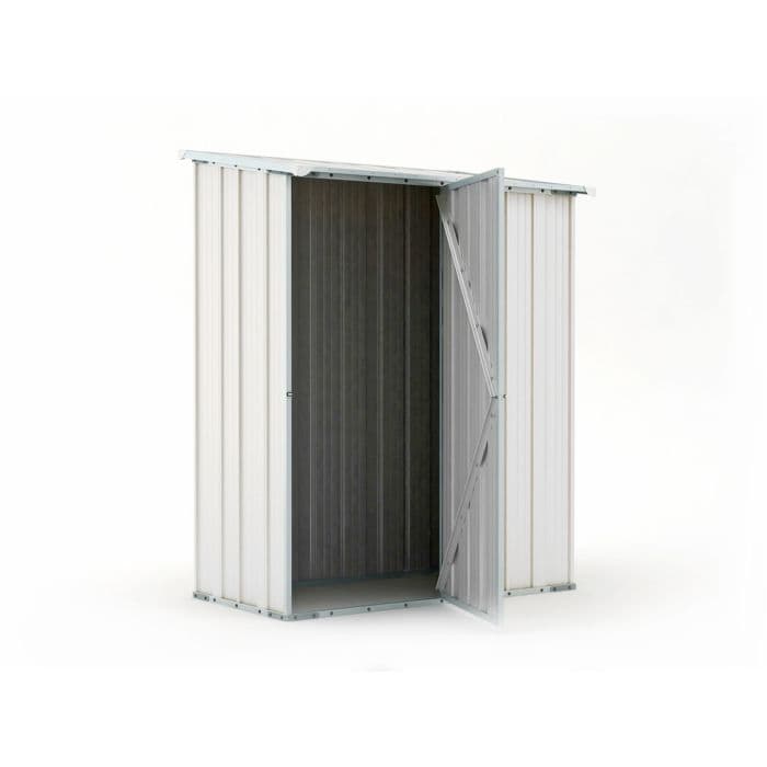 Casetta da giardino in lamiera di acciaio 155x100cm x h 192cm - 50kg - 1,55mq - BIANCO in Capanni CarrelloDigitale.it - Seclì, commercioVirtuoso.it