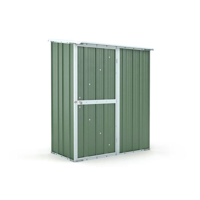 Box per esterno casetta da giardino in lamiera di acciaio 155x100cm x h 192cm - 50kg - 1,55mq - VERDE in Capanni CarrelloDigitale.it - Seclì, commercioVirtuoso.it