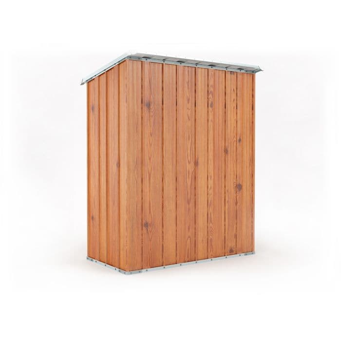 Casetta da giardino in lamiera zincata box acciaio 155x100cm x h 192cm - 50kg - 1,55mq - LEGNO in Capanni CarrelloDigitale.it - Seclì, commercioVirtuoso.it