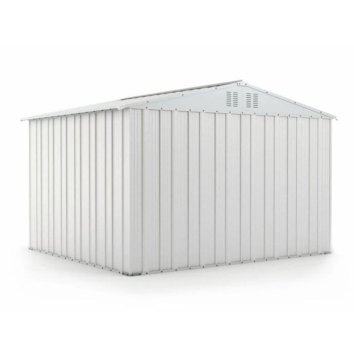 Box in lamiera zincata per esterno 327x269cm x h 215cm - 132 kg - 8,80mq BIANCO in Capanni CarrelloDigitale.it - Seclì, commercioVirtuoso.it