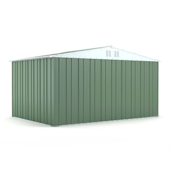 Box deposito garage giardino in lamiera zincata 403x269cm x h 215cm - 149kg - 10,84mq VERDE in Capanni CarrelloDigitale.it - Seclì, commercioVirtuoso.it