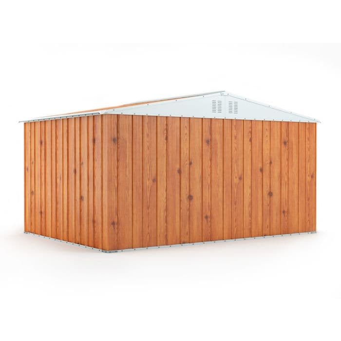Capanno per esterno box in acciaio casetta da giardino 403x269cm x h 215cm - 149kg - 10,84mq LEGNO in Capanni CarrelloDigitale.it - Seclì, commercioVirtuoso.it