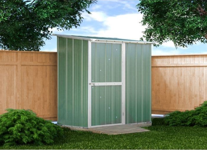 Casetta per esterno giardino box deposito attrezzi 174x100cm x h 182cm - 43kg - 1,74mq - VERDE in Capanni CarrelloDigitale.it - Seclì, commercioVirtuoso.it