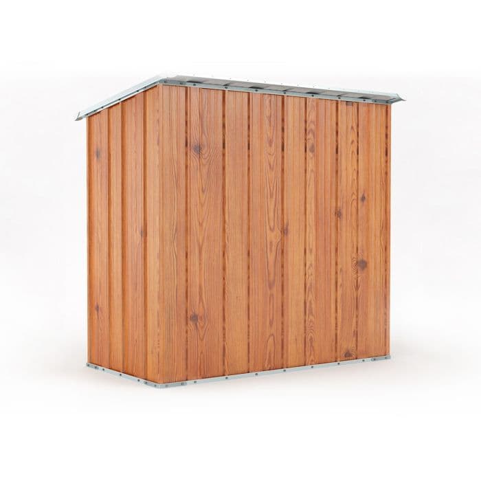 Deposito da giardino per attrezzi in lamiera di acciaio zincata 174x100cm x h 182cm - 43kg - 1,74mq - LEGNO in Capanni CarrelloDigitale.it - Seclì, commercioVirtuoso.it