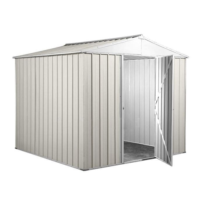 Capanno per esterno in lamiera di acciaio zincata 275x175cm x h 212cm - 87 kg - 4,81mq BIANCO in Capanni CarrelloDigitale.it - Seclì, commercioVirtuoso.it