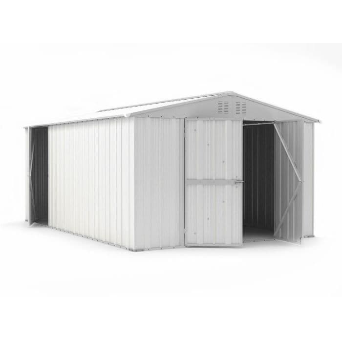 Capanno box attrezzi i per esterno casetta giardino in lamiera 327x459cm x h 215cm - 201 kg - 15,01 mq in Capanni CarrelloDigitale.it - Seclì, commercioVirtuoso.it