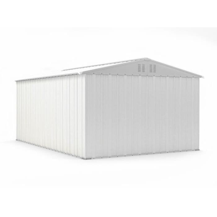Capanno box attrezzi i per esterno casetta giardino in lamiera 327x459cm x h 215cm - 201 kg - 15,01 mq BIANCO in Capanni CarrelloDigitale.it - Seclì, commercioVirtuoso.it