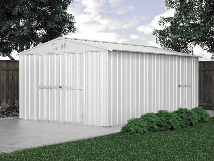 Capanno box attrezzi i per esterno casetta giardino in lamiera 327x459cm x h 215cm - 201 kg - 15,01 mq BIANCO in Capanni CarrelloDigitale.it - Seclì, commercioVirtuoso.it