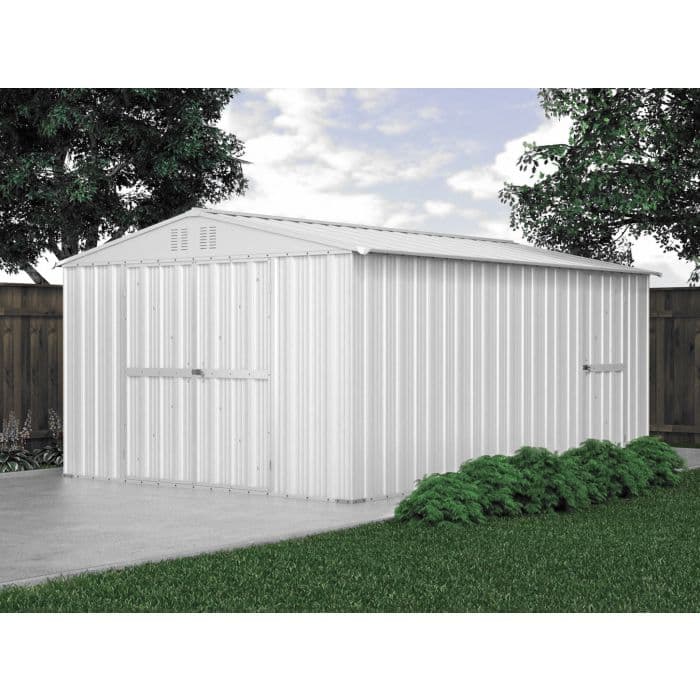 Capanno box attrezzi i per esterno casetta giardino in lamiera 327x459cm x h 215cm - 201 kg - 15,01 mq in Capanni CarrelloDigitale.it - Seclì, commercioVirtuoso.it