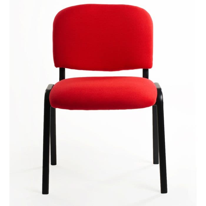 Set Di 6 Sedie Per Sala attesa Ufficio Studio Conferenze Riunione Ospite Impilabili Imbottite In Tessuto Rosso in Sedie per sale riunioni CarrelloDigitale.it - Seclì, commercioVirtuoso.it