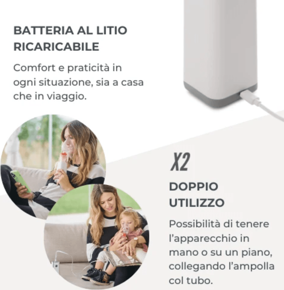 Aerosol portatile a pistone Nuvita in Inalatori e aerosol elettrici La Casa Del Bebè - Napoli, commercioVirtuoso.it