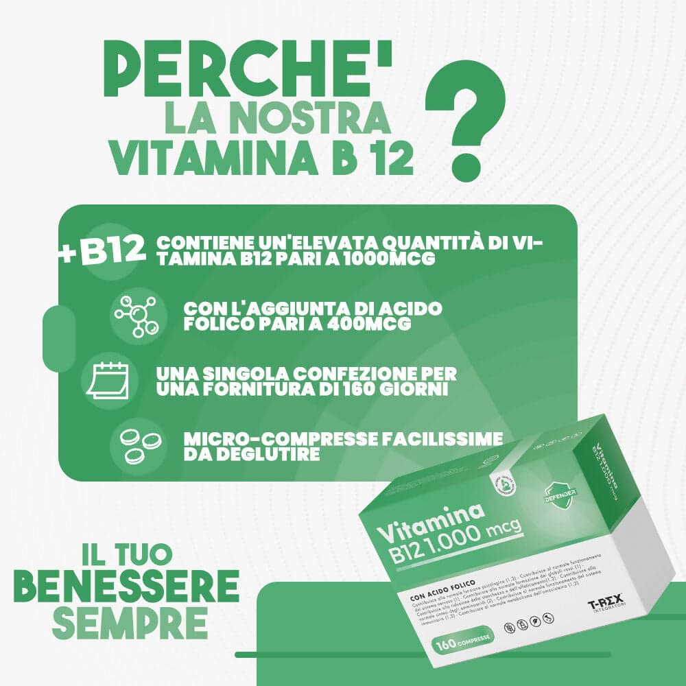 Vitamina b12 1000 mcg e acido folico 400 mcg 160 microcompresse ad alto dosaggio - cianocobalamina e folato vegan per stanchezza fisica e mentale - 5 mesi di fornitura in Vitamina B12 MyLab Nutrition - Roma, commercioVirtuoso.it