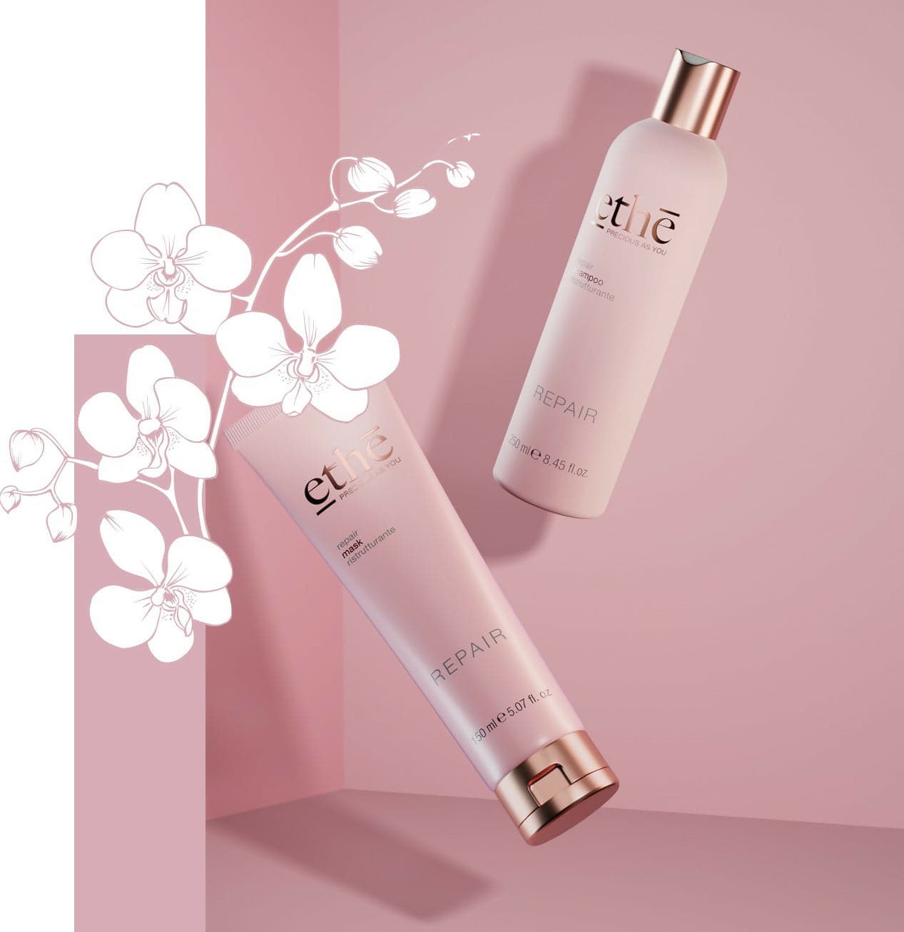 Maschera Ristrutturante Emsibeth Ethè Repair – Trattamento Riparatore Intensivo per Capelli Danneggiati, Nutriente con Olio di Amaranto e Moringa, Rinforza e Ristruttura la Fibra Capillare in Balsami ad azione profonda e trattamenti Ricci Perfetti - Partinico, commercioVirtuoso.it