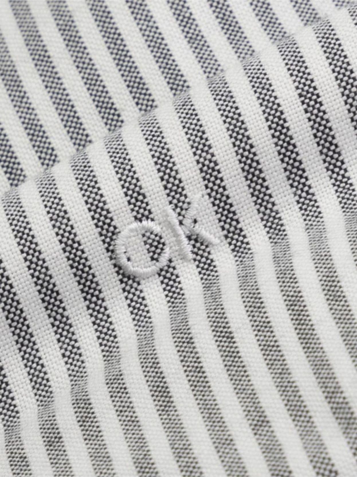 calvin klein CAMICIA WASHED OXFORD STRIPE SLIM da uomo in Camicie casual Drestige - Casamassima, commercioVirtuoso.it