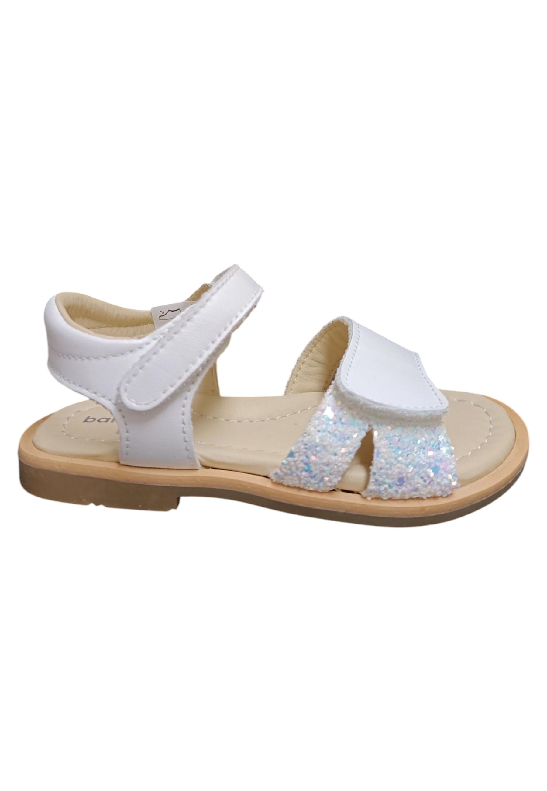 Sandalo bambina Balocchi Ponza bianco pelle - Sandalo da passeggio con velcro - 6