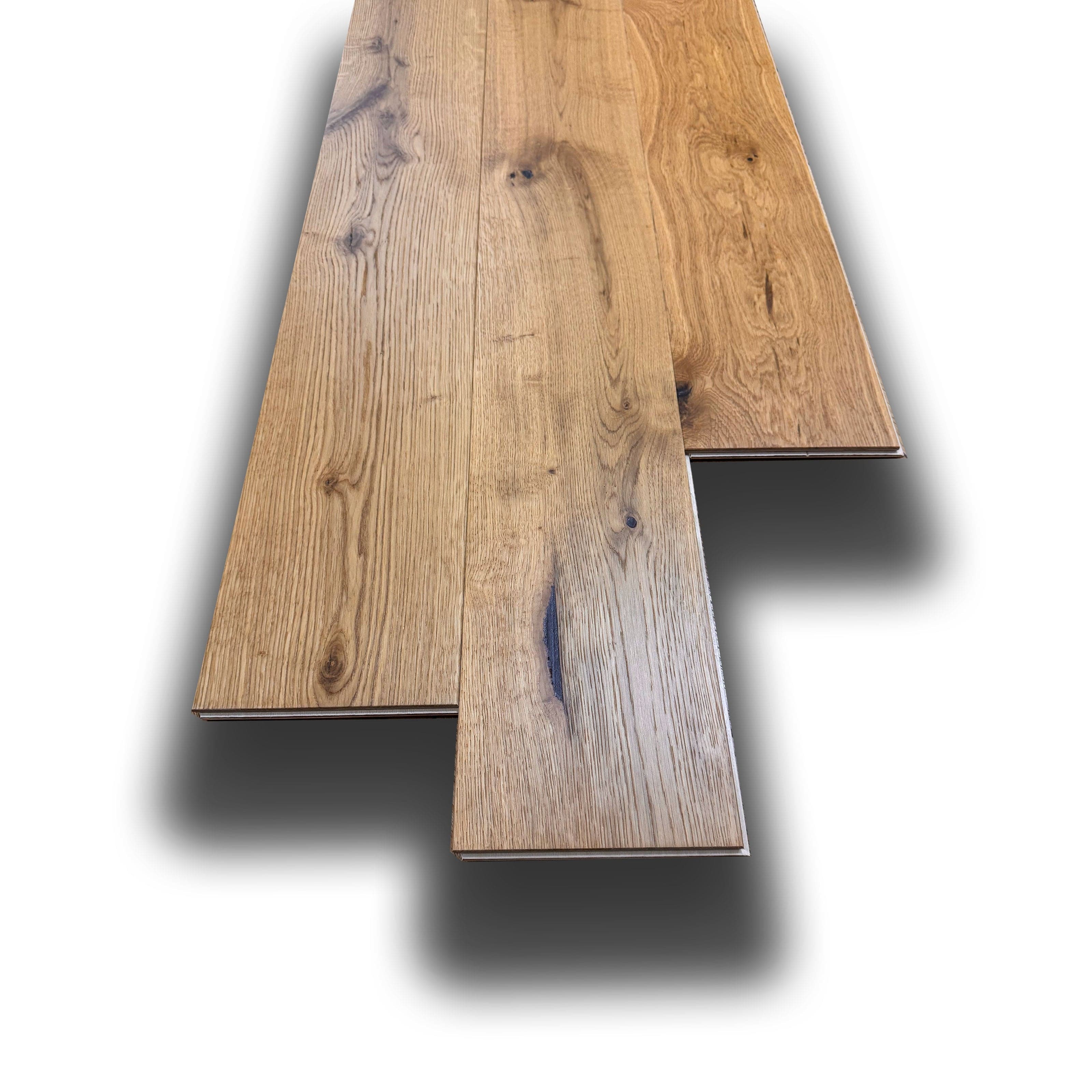 €32,99MQ *MEGA STOCK* Lotto da 36mq di Listone prefinito ROVERE eff. Cera bisell. Spazz. 12x180x2400mm (3 nobile) - Eternal Parquet