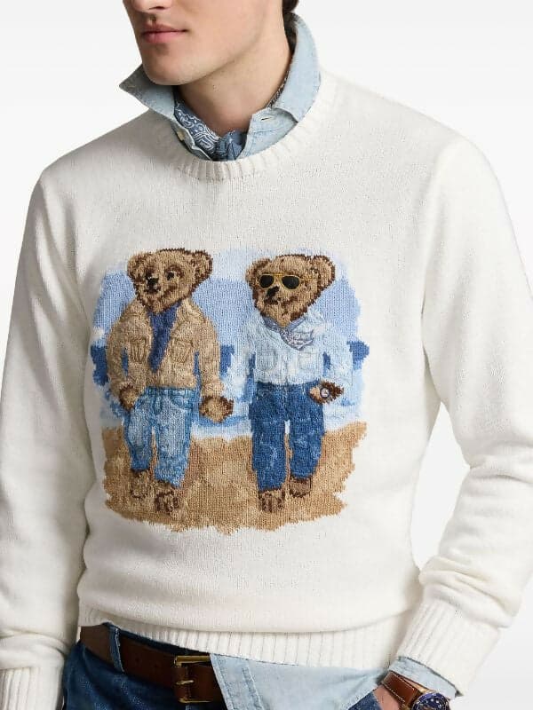 Polo ralph lauren uomo maglia ralph & ricky bear in cotone. in Magliette a maniche lunghe Euforia - Bronte, commercioVirtuoso.it