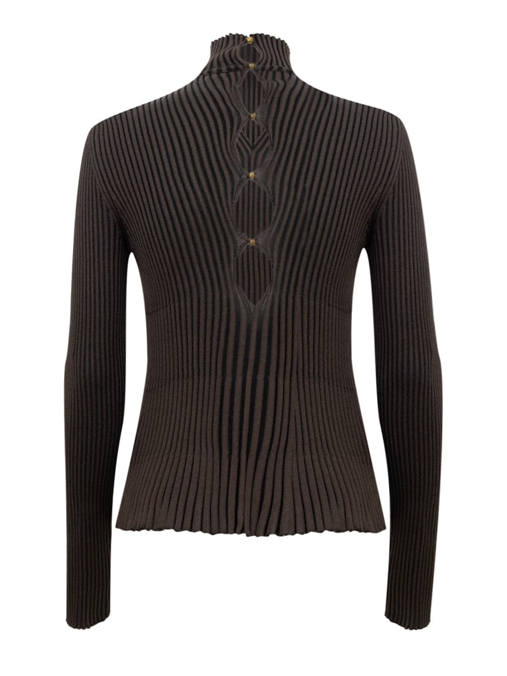 Bottega Veneta Maglia Plisse in Viscosa Marrone da donna in Maglioni Drestige - Casamassima, commercioVirtuoso.it