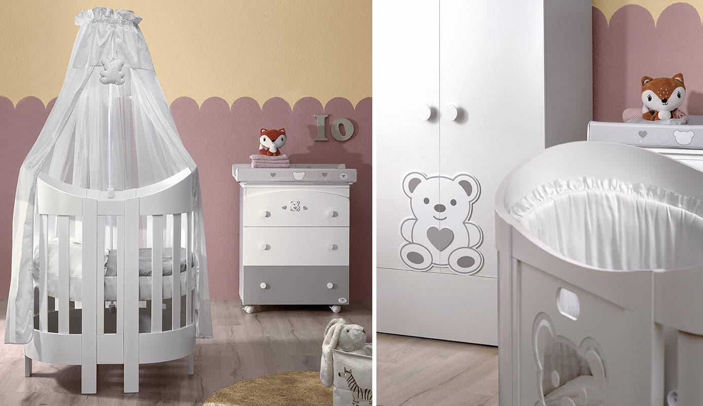 Letto Ovale Cuoricini Olly in Lettini con sbarre La Casa Del Bebè - Napoli, commercioVirtuoso.it