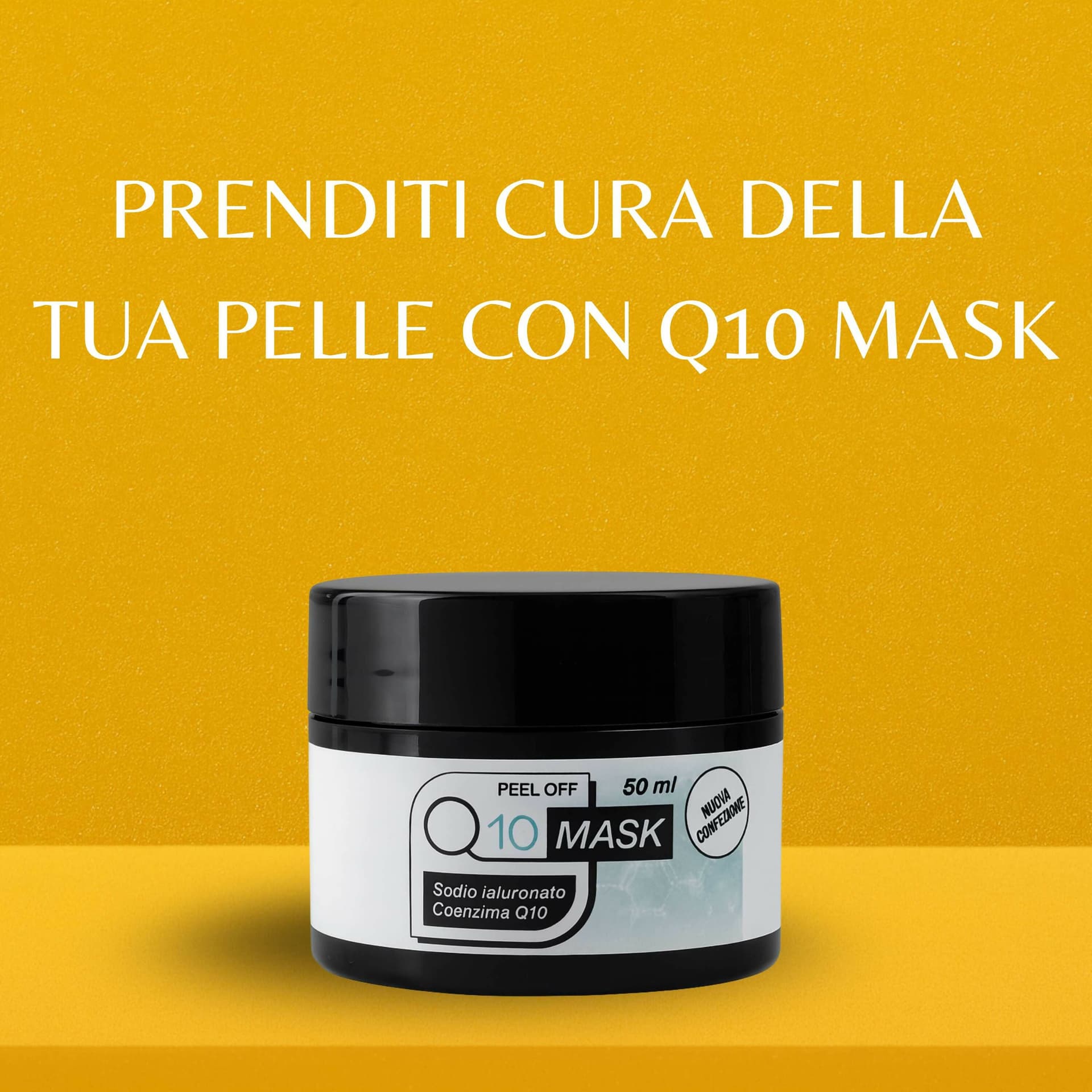 Maschera Viso Anti-Età con Coenzima Q10 e Acido Ialuronico – Trattamento Effetto Lifting, Peel Off, Idratante e Rimpolpante, Tonica e Idratata | AlohaLabs Q10 Mask 50ml in Maschere BasketGuru Italia - Palermo, commercioVirtuoso.it
