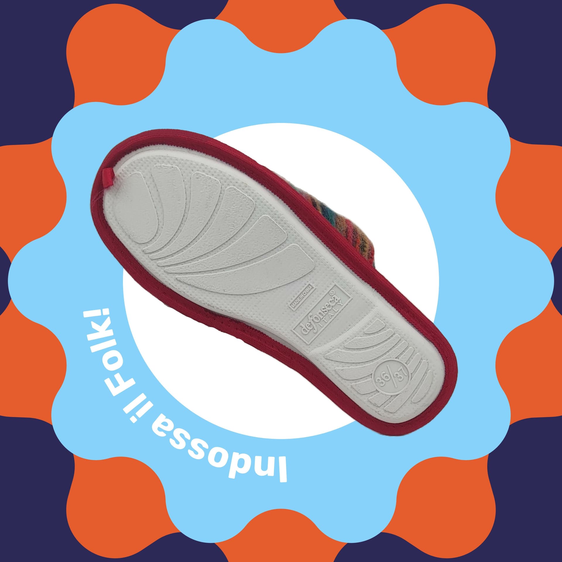 de fonseca Folk Meravigliose Ciabatte Artistiche da Donna, Pantofole Invernali in Cotone di Prima Scelta, Slippers Comode e Lavabili per Casa, Ultima Moda qualità in Ciabatte moda Primo Calzature - Venezia, commercioVirtuoso.it
