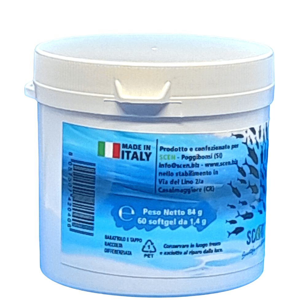 Scen Omega 3 - 2000mg. ad altissima concentrazione 75% da olio di pesce raffinato con 1500 mg Omega3- 400 mg. EPA + 1000 mg. DHA, 60 perle in Omega-3 Scen Scientific and Natural - Poggibonsi, commercioVirtuoso.it