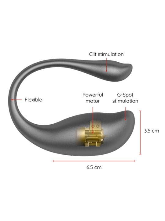 Oninder Nairobi uovo vibrante nero app bluetooth IPX7 ricaricabile silicone 55dB in prodotto Erosdom - Palmi, commercioVirtuoso.it