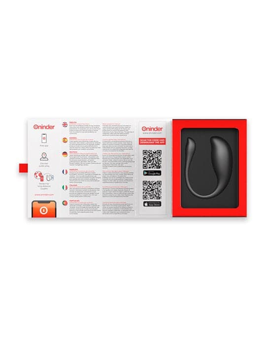 Oninder Nairobi uovo vibrante nero app bluetooth IPX7 ricaricabile silicone 55dB in prodotto Erosdom - Palmi, commercioVirtuoso.it
