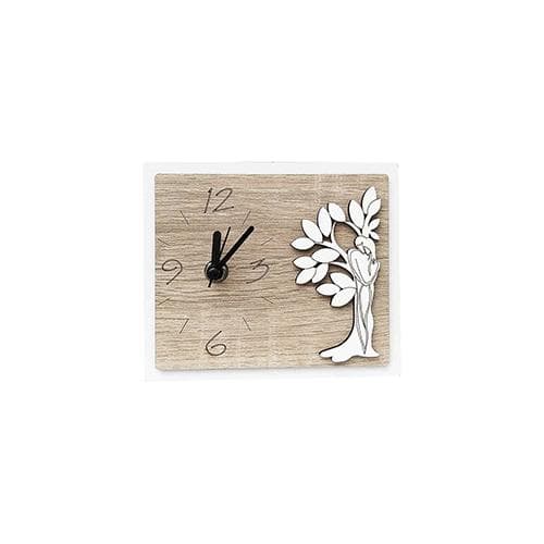 Orologio in legno mdf con applicazione personalizzabile. Misure cm. 15 x 12 h. - 8