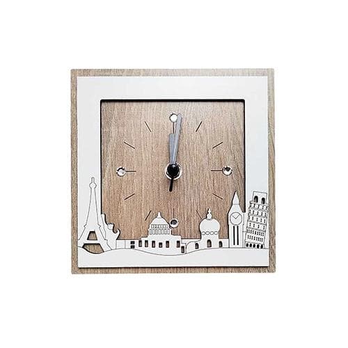 Orologio in legno mdf con strass, personalizzabile. Disponibili due diverse misure. - 4