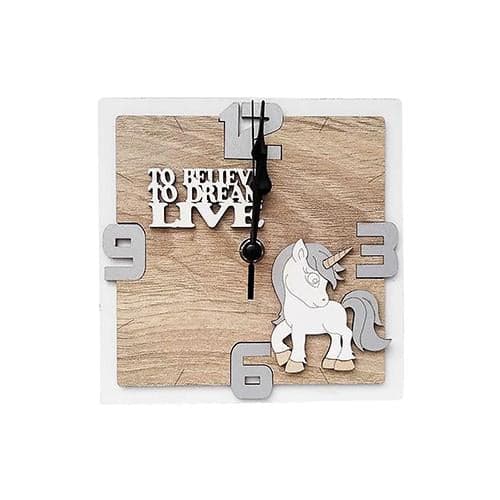 Orologio in legno mdf con applicazioni personalizzabili. Disponibile in due misure. - 3
