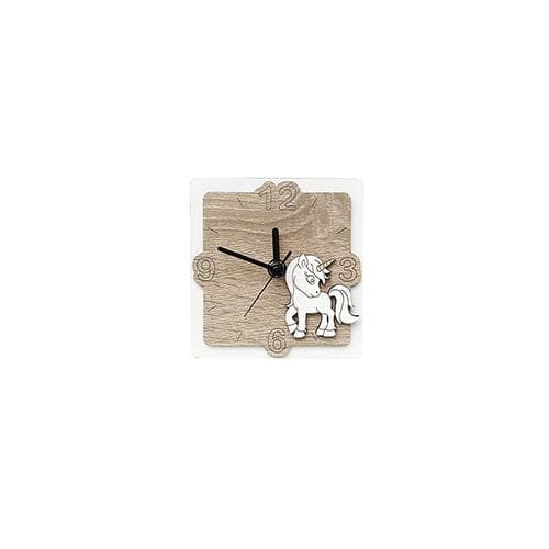 Orologio in legno mdf con applicazioni personalizzabili. Disponibile in due misure. - 4