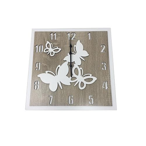 Orologio in legno mdf, da parete. Personalizzabile,  misure cm. 32 x 32 e cm. 46 x 46 - 4
