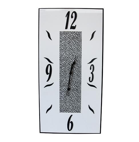 Orologio in legno mdf con stampa glitterata stile animalier. Disponibile in due misure - 4