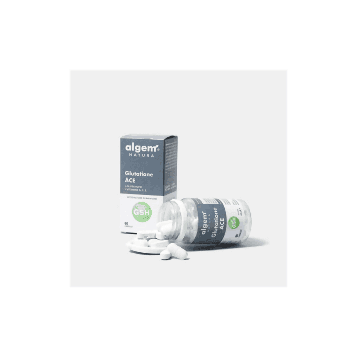 Glutatione algem 60 cpr integratore a base di l-glutatione massimodosaggio, vitamina a, vitamina c e vitamina e