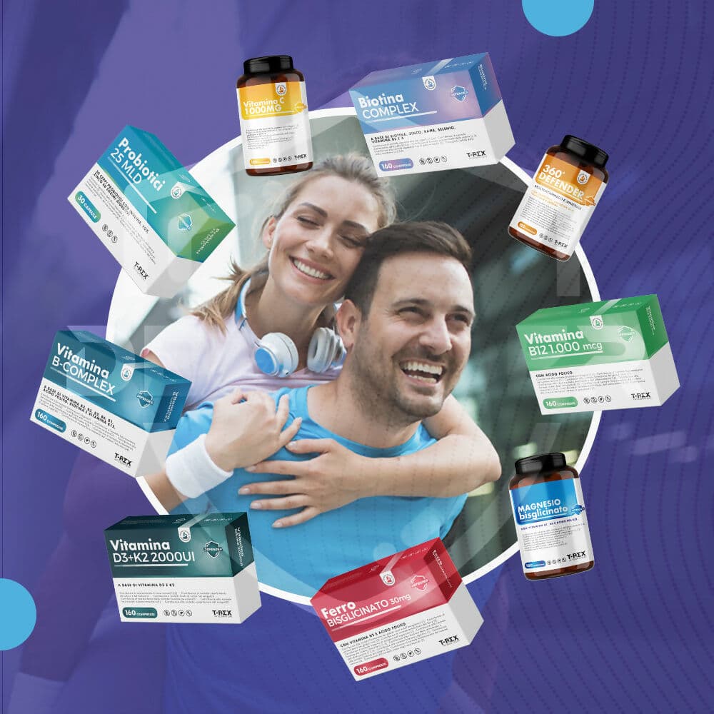 T-Rex Integratori Magnesio Bisglicinato 375mg con Vitamina B6, B1 e Acido Folico - 180 compresse - Sistema nervoso, Energia, Muscoli e Ossa in Magnesio MyLab Nutrition - Roma, commercioVirtuoso.it