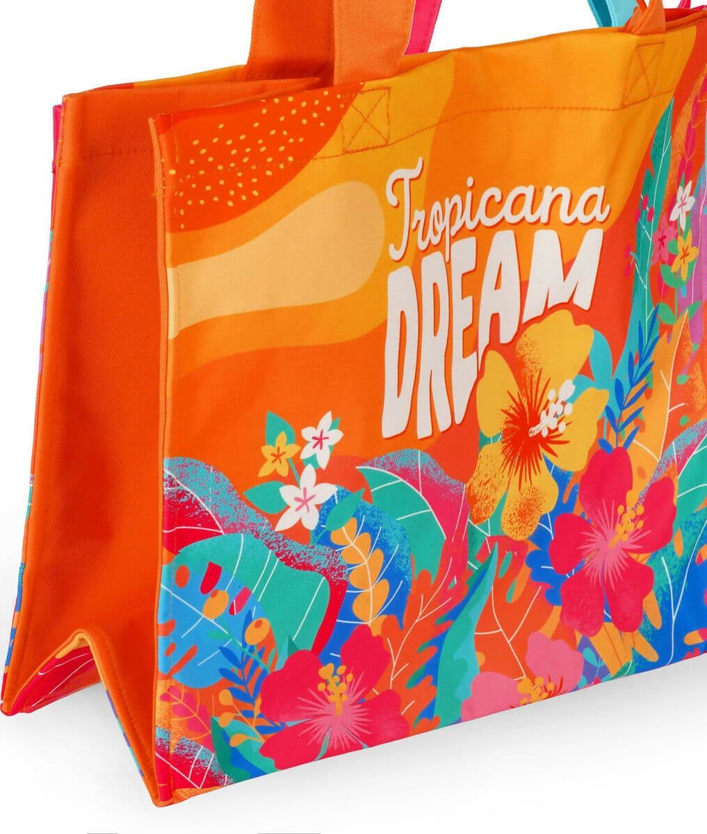 Borsa Mare Tropicana Dream - Beach Bag in Teli mare Cartoleria Deja Vu - Crotone, commercioVirtuoso.it