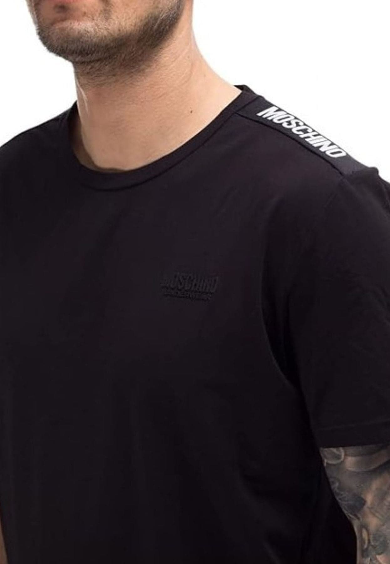 moschino T-SHIRT BANDA LOGATA da uomo in T-shirt Drestige - Casamassima, commercioVirtuoso.it