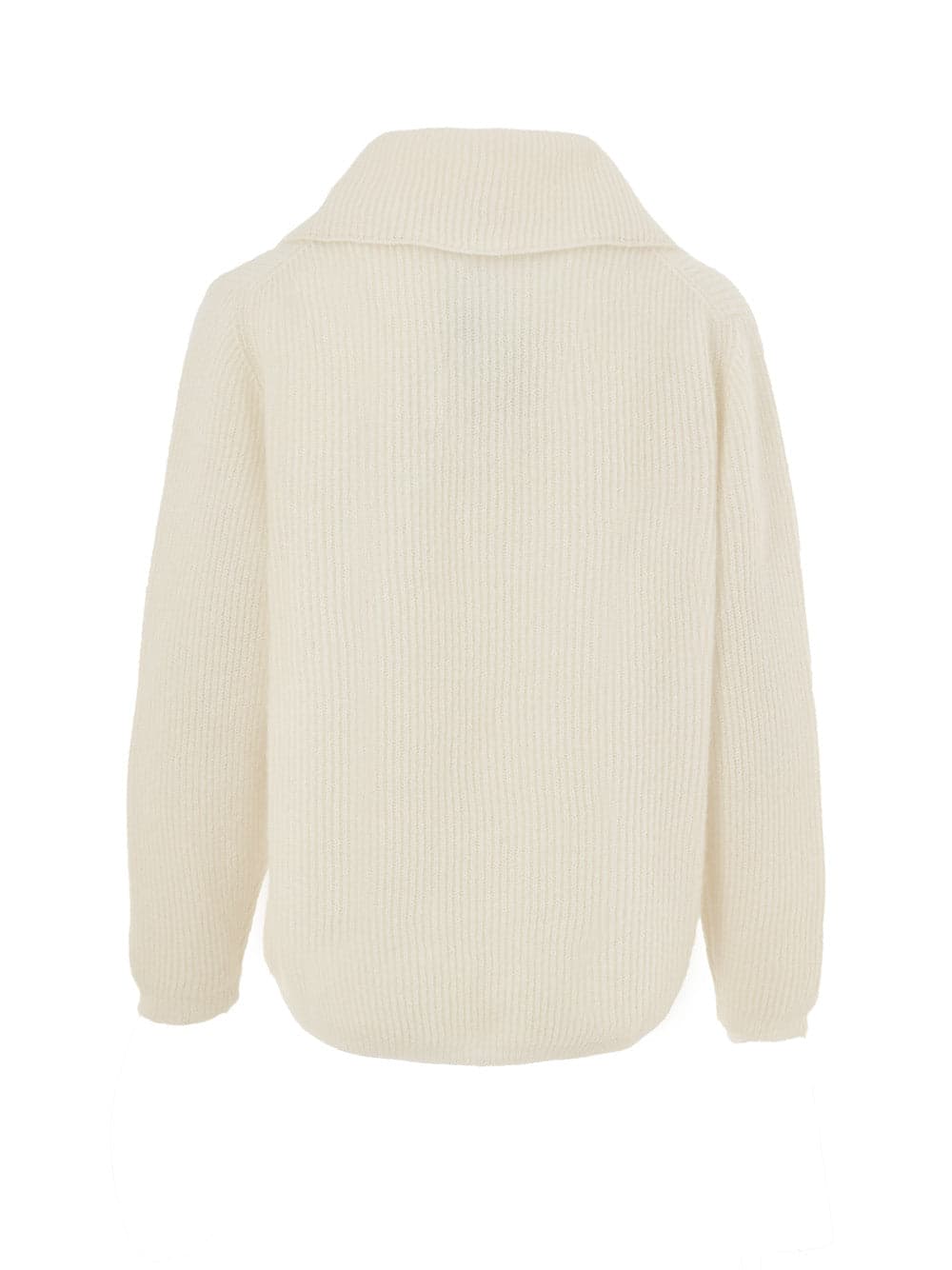 Gran Sasso Maglia Collo Polo Bianca a Coste Inglesi da donna in Maglie termiche Drestige - Casamassima, commercioVirtuoso.it